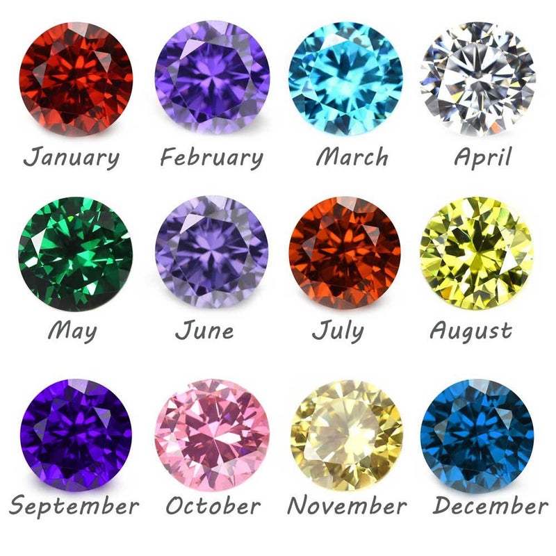 ALEXCRAFT Wholesale 24PCS Crystal Glass Zircon Round 5MM Birthstones Floating Charms Bulk for Living Memory Locket Necklace - Image 5
